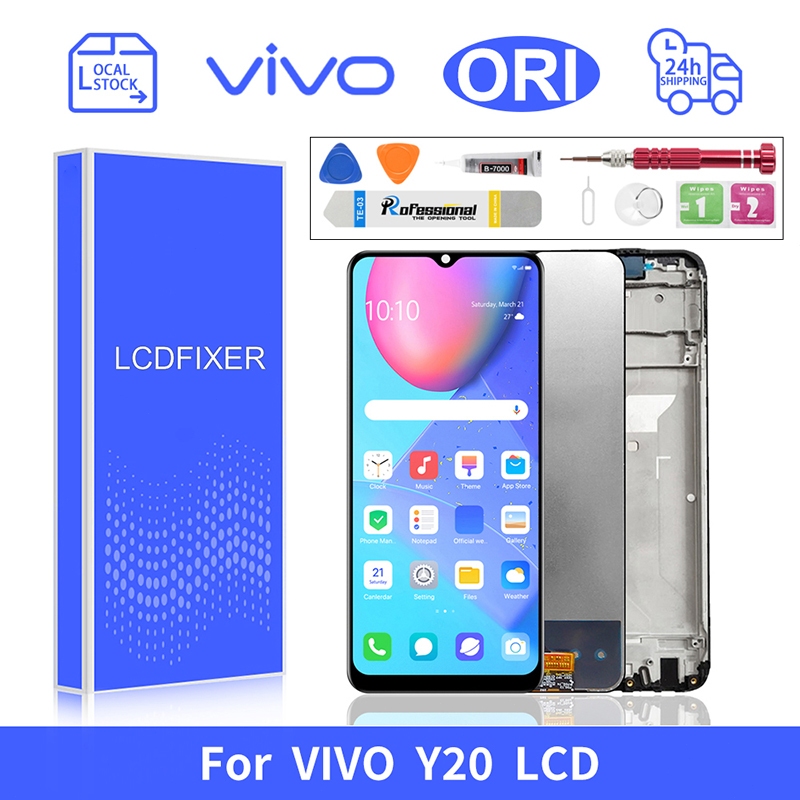 For VIVO Y20 V2043/ Y20S / Y20i / Y12S / Y15A / Y15S / Y12D LCD TOUCH SCREEN GLASS DIGITIZER REPLACEMENT PART WITH FRAME