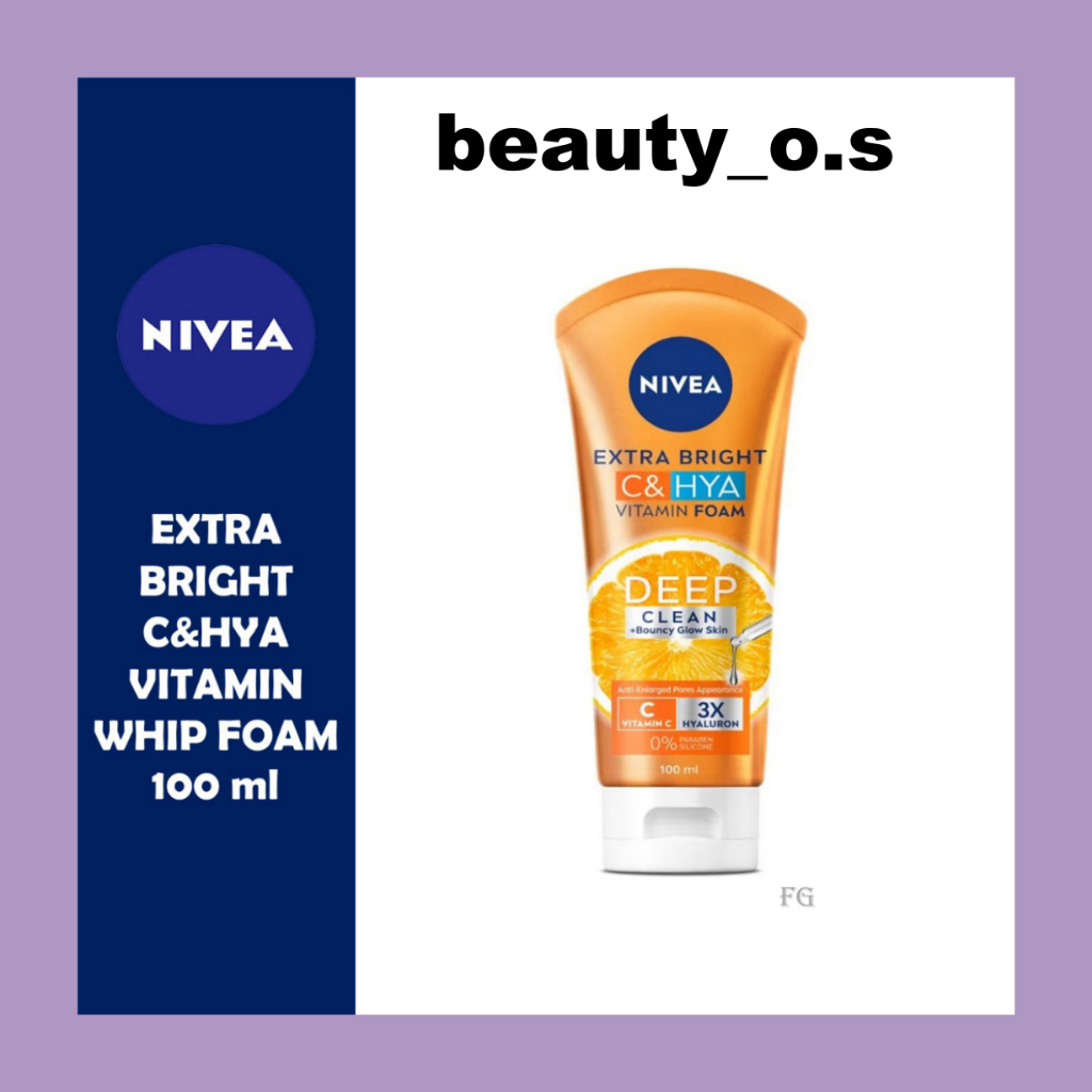 NIVEA EXTRA BRIGHT C&HYA VITAMIN WHIP FOAM 100ML (MP)