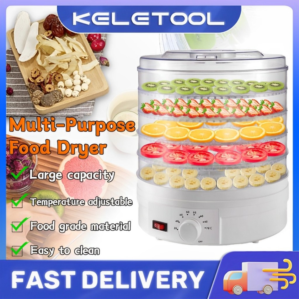 Fruits Food Dryer Dehydrator Vegetables Dryer Food Hydrator Freeze Dryer  With 7 Trays Mesin Pengering Makanan 烘幹機水果食品