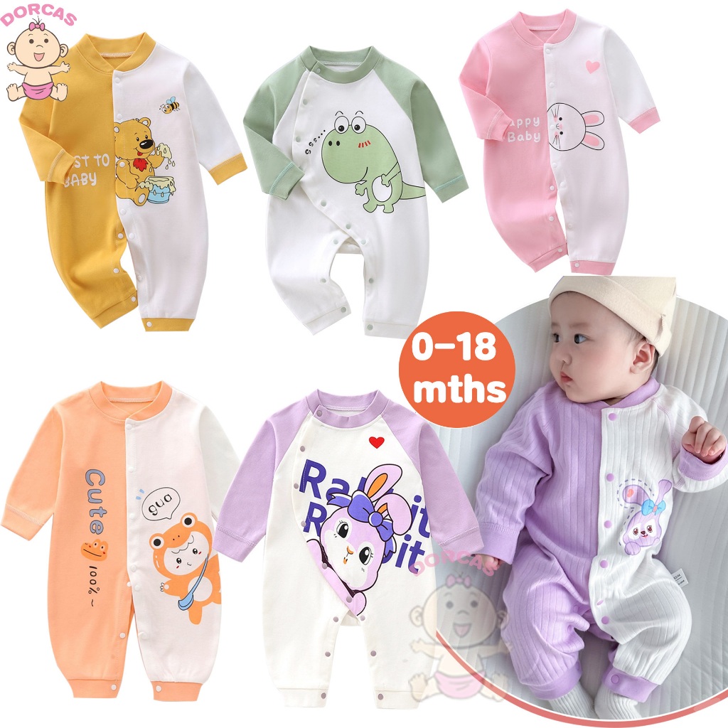 ???Newborn Baby Romper ?Jumpsuit Baby Clothing Long Sleeve Baby Sleepsuit Nightwear Jumpsuit Romper Newborn Clothing