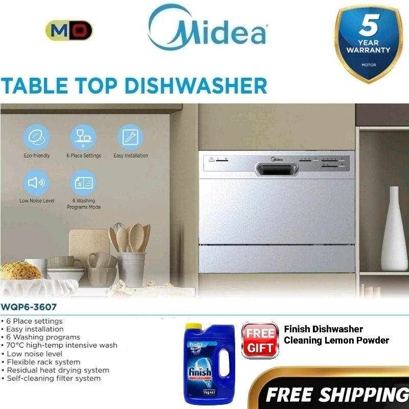 Midea Dishwasher WQP6-3607 洗碗机