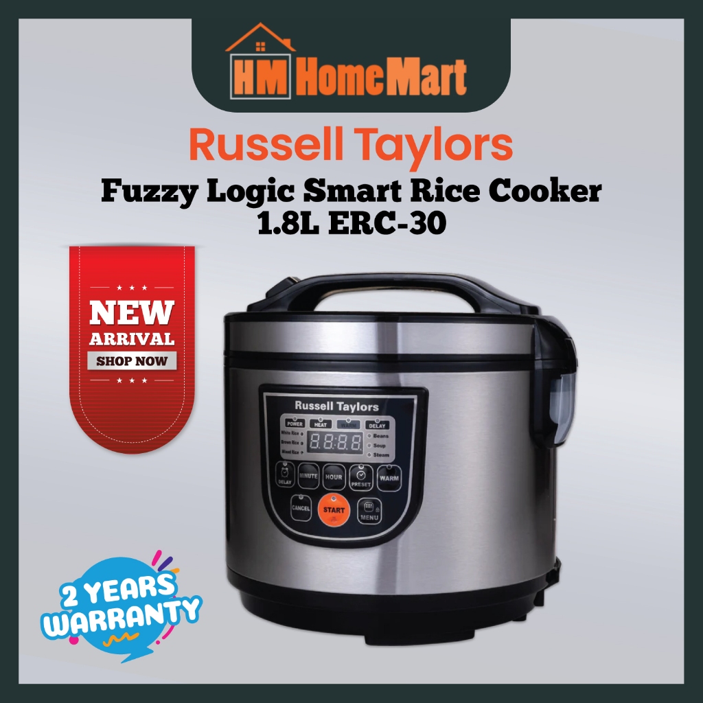 Russell Taylors Smart Rice Cooker with Steam Rack 1.8L ( 2 Years Warranty )