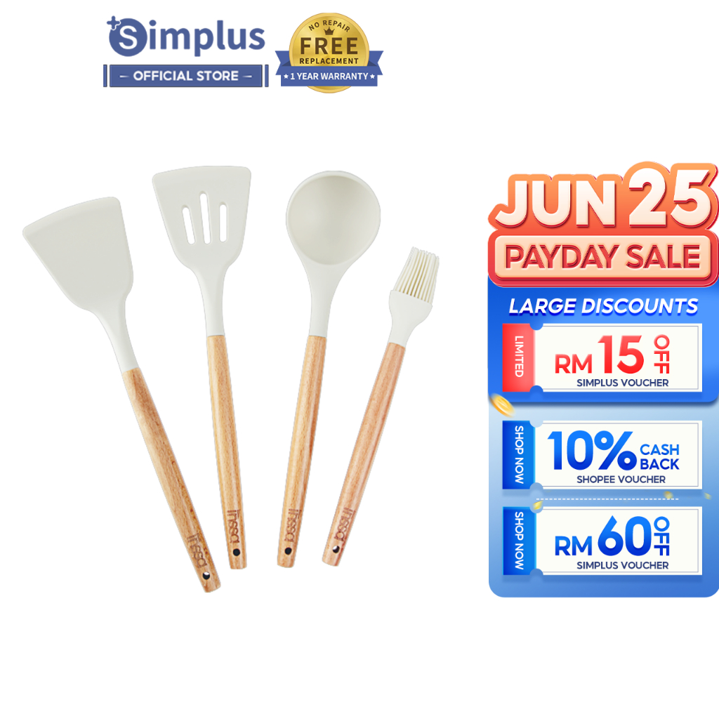 Simplus Silicone Spatula Silicone Kitchenware Non Stick Food Grade Silicone Cooking Tools