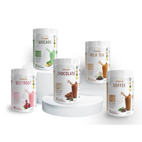 GRAINLIVE MEAL REPLACEMENT CHOCOLATE / ARABICA COFFEE / FRENCH MILK TEA / AVOCADO / BEETROOT 800G