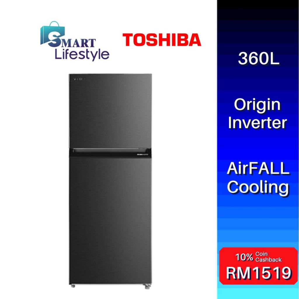 Toshiba Inverter Refrigerator (360L) GR-RT416WE-PMY / RT412