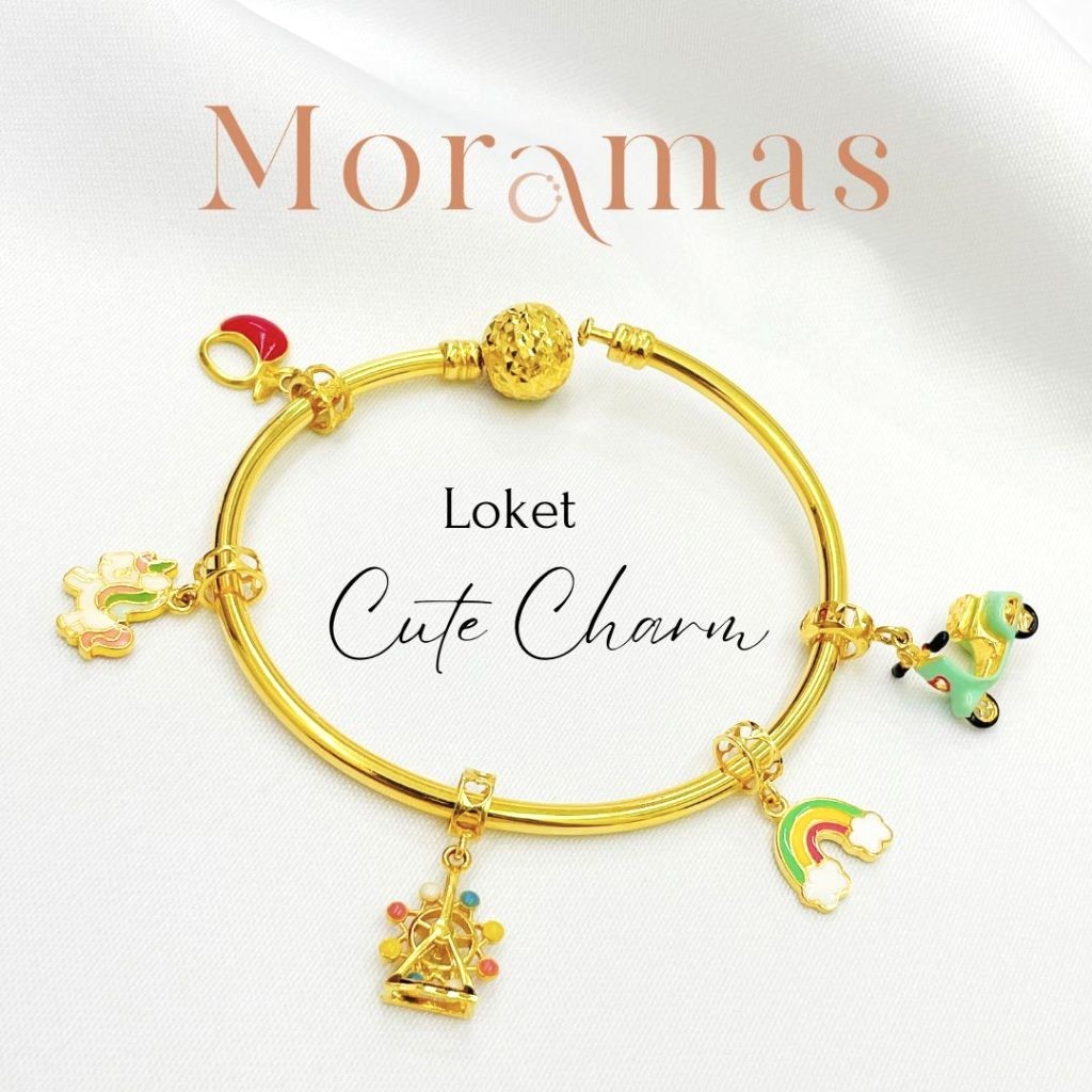 Moramas CUTE Charm 916 Gold/ Loket COMEL Emas 916/ 可爱吊坠916金 #Pendant #PDR