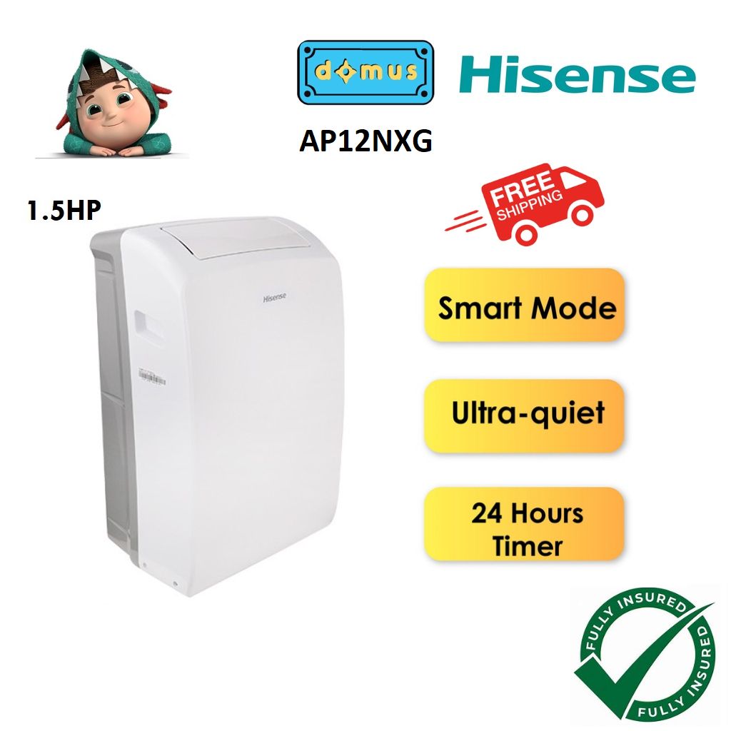 Hisense Portable Air Conditioner 1HP 1.5HP Portable Aircond Penghawa Dingin Mudah Alih R32 Air Cond AP09KVG AP12NXG