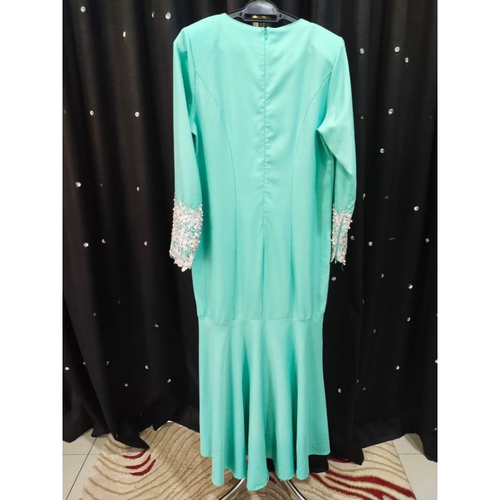 D41 Anna Dress Muslimah Turquoise (turqoise) D42(orange) D43 (light blue) Blouse