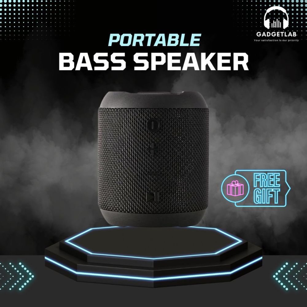 BASS SPEAKER WIRELESS SPEAKER PORTABLE SPEAKER BLUETOOTH SPEAKER SUBWOOFER MINI SPEAKER GADGET MUSIC PHONE ACCESSORIES