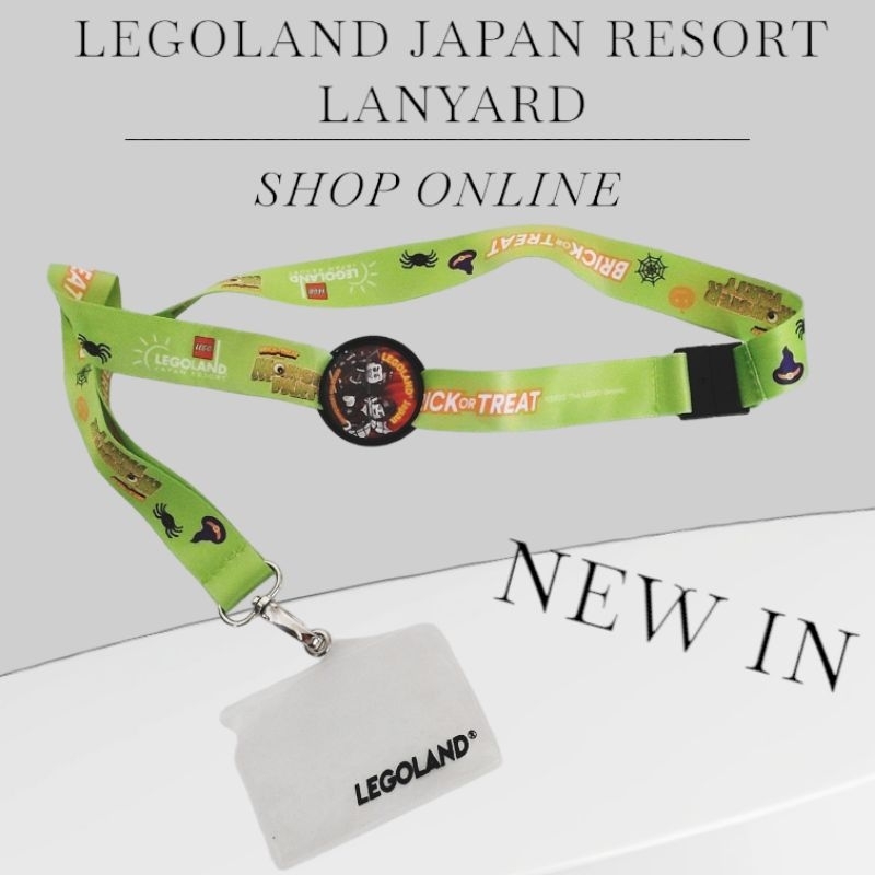 JULY24 新品初登场‼️LEGO/LEGOLAND JAPAN RESORT:BRICK OR TREAT MONSTER PARTY LANYARD-(% official authentic Japan edition日版绝版)