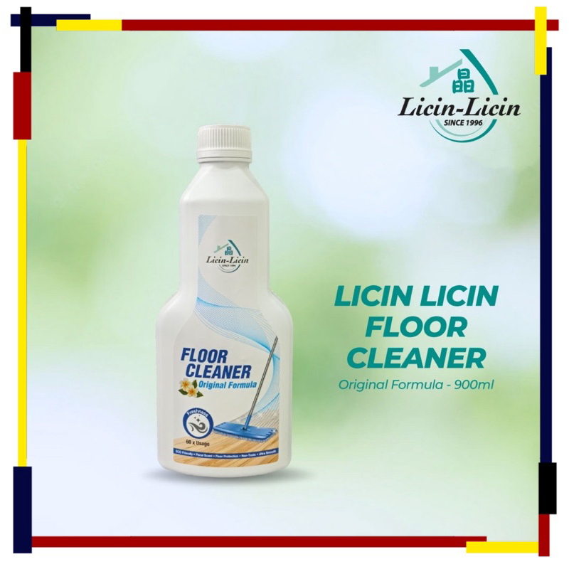 [Free Gift Promo Set] 900ML Licin licin Floor Cleaner Original Formula