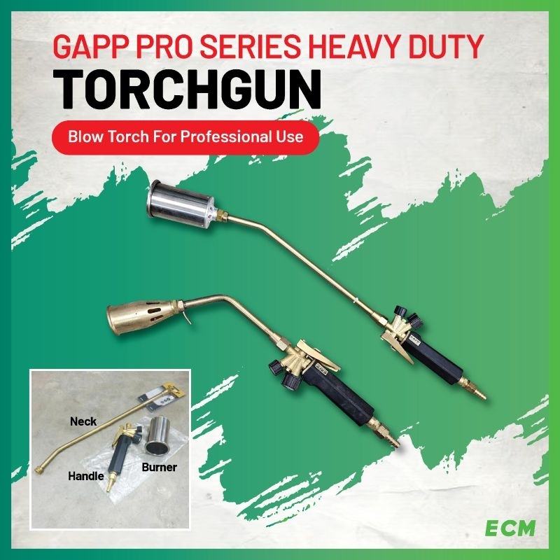 GAPP PRO SERIES HEAVY DUTY TORCH GUN SET / HEAVY-DUTY BLOW TORCH FOR PROFESSIONAL USE