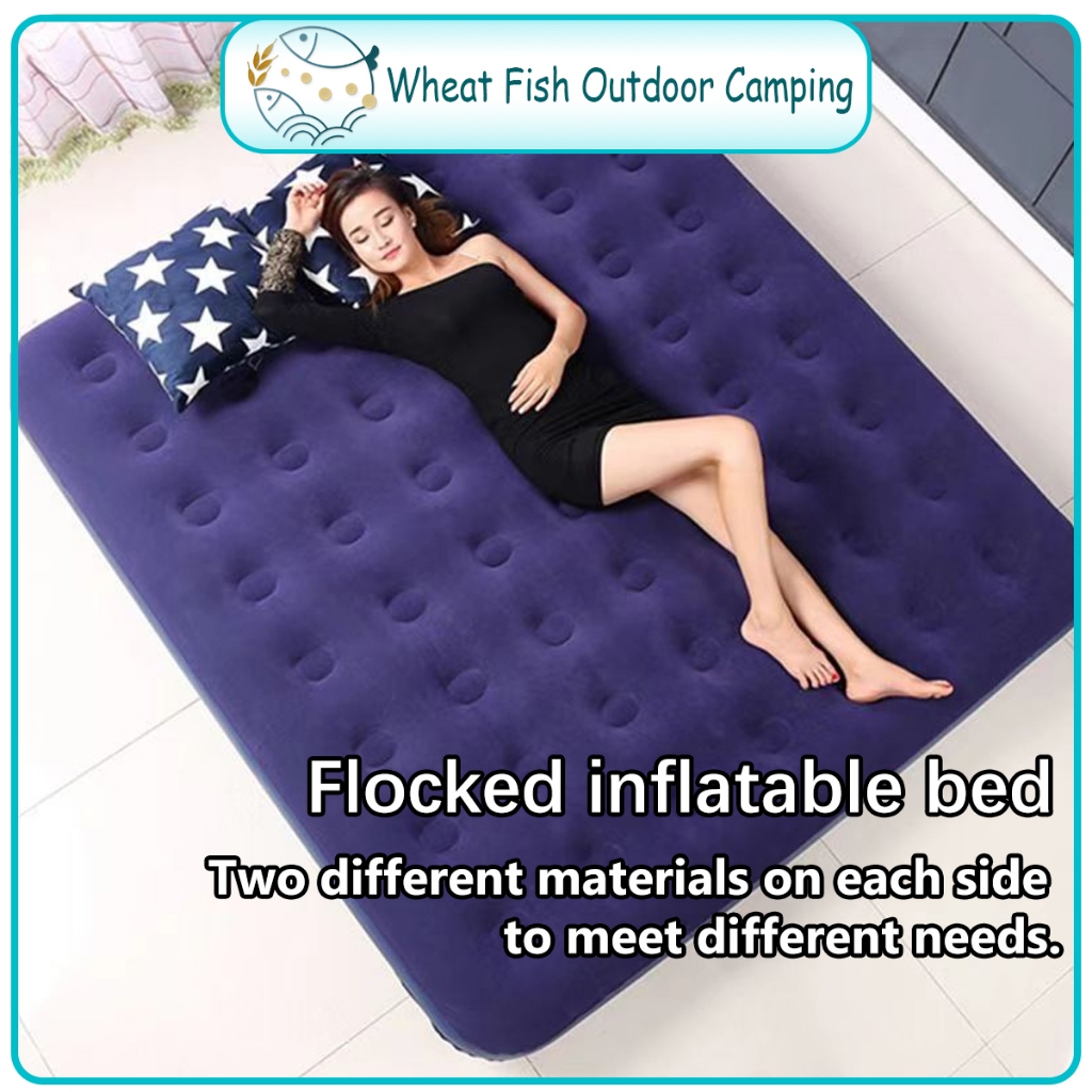 Tilam Angin DoubleGuest Bed Kempis 5 Min + FREE Pump | Airbed for Camping, Travel & Home Use