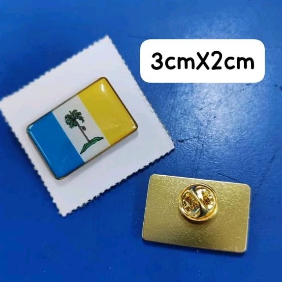 Flag Penang with Collar Pin Bendera Penang with Pin (3cm x 2cm)