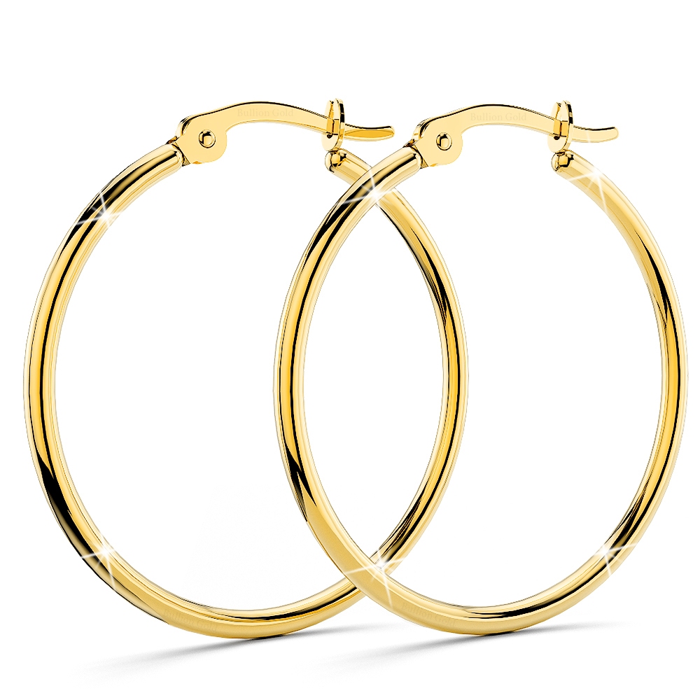 BULLION GOLD Trishia Hoop Gold Layered Earrings 30mm/Gold