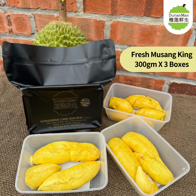 [ Only Klang Valley ] Fresh Musang King Durain pulp 3 Boxes