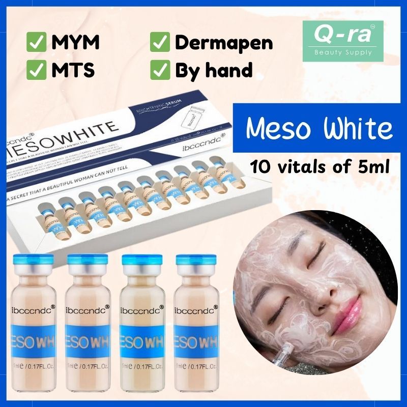 10Pcs/Set Meso White Brightening Serum BB Glow with droppers Skin Cream for Derma Pen Roller Anti Aging