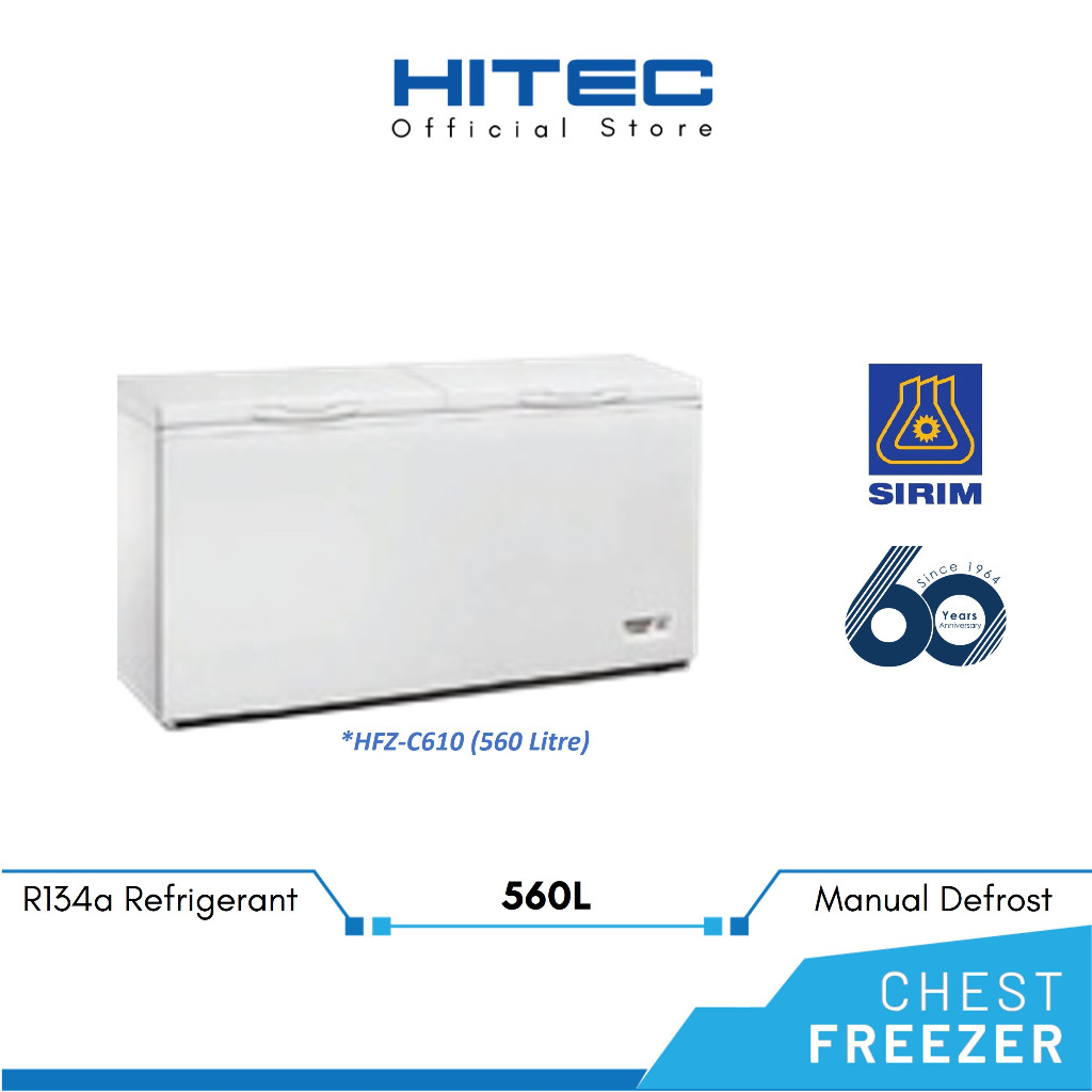 HITEC Chest Freezer with Lock & Key (550L) HFZ-C610D2