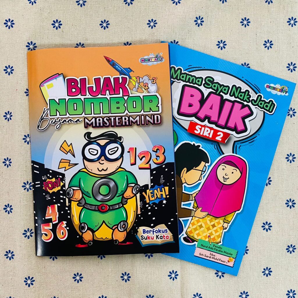 BIJAK NOMBOR BERSAMA MASTERMIND KOMIK MAMA SAYA NAK JADI BAIK SIRI 1 DAN 2 KOMIK MURAH GOODIES PRASEKOLAH TASKA TADIKA