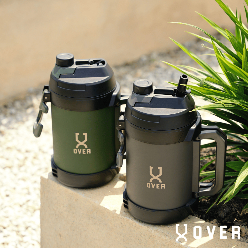 OVER 3.78L Portable Tangki PRO Temperature Retention Double Wall Stainless Steel Thermo Huge Camping Hiking Sport Bottle