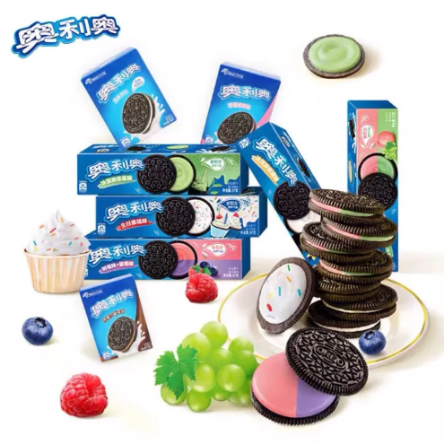 (Halal) Biskut Coklat Oreo Makanan Ringan 奥利奥 夹心饼干零食 Snack Oreo Chocolate Cookies 95g - 97g