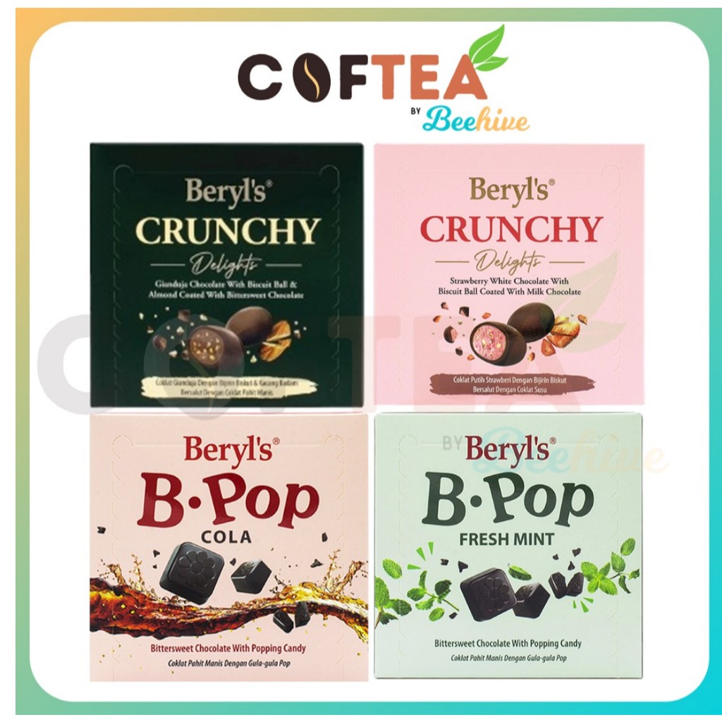 Beryls Crunchy Delights Chocolate Biscuit Ball / B Pop Bittersweet Chocolate Beryl's 50g - 60g
