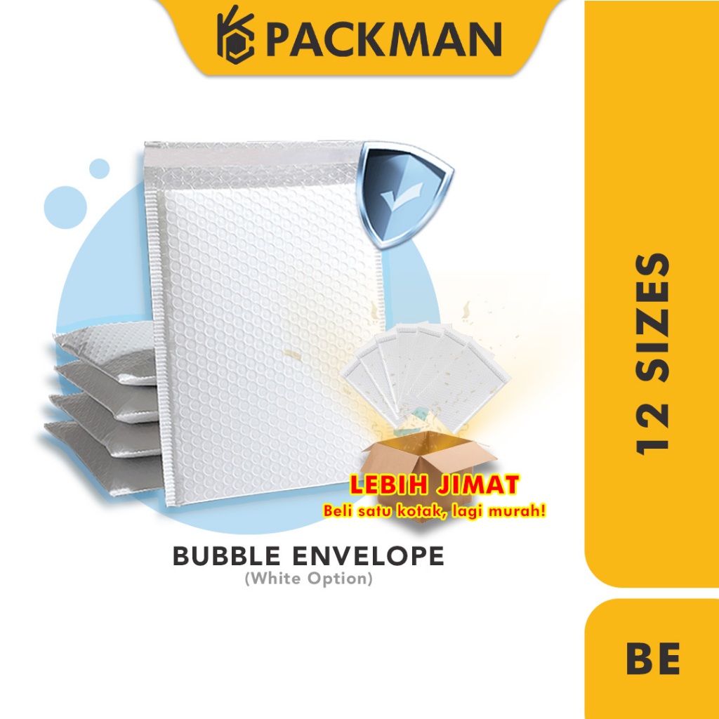 PACKMAN 1pcs Bubble Envelope 12sizes Parcel Bag Courier Bag With Bubble Wrap Envelope Bubble Mailer Padded Envelope