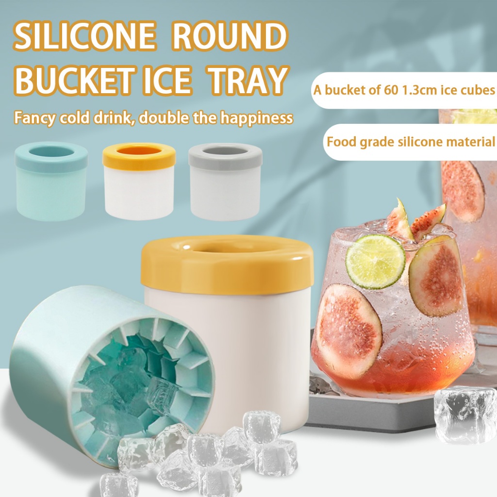 Ais kekisi acuan silikon ais cawan isi rumah DIY ais silinder Pinch ais kekisi silinder penyimpanan
