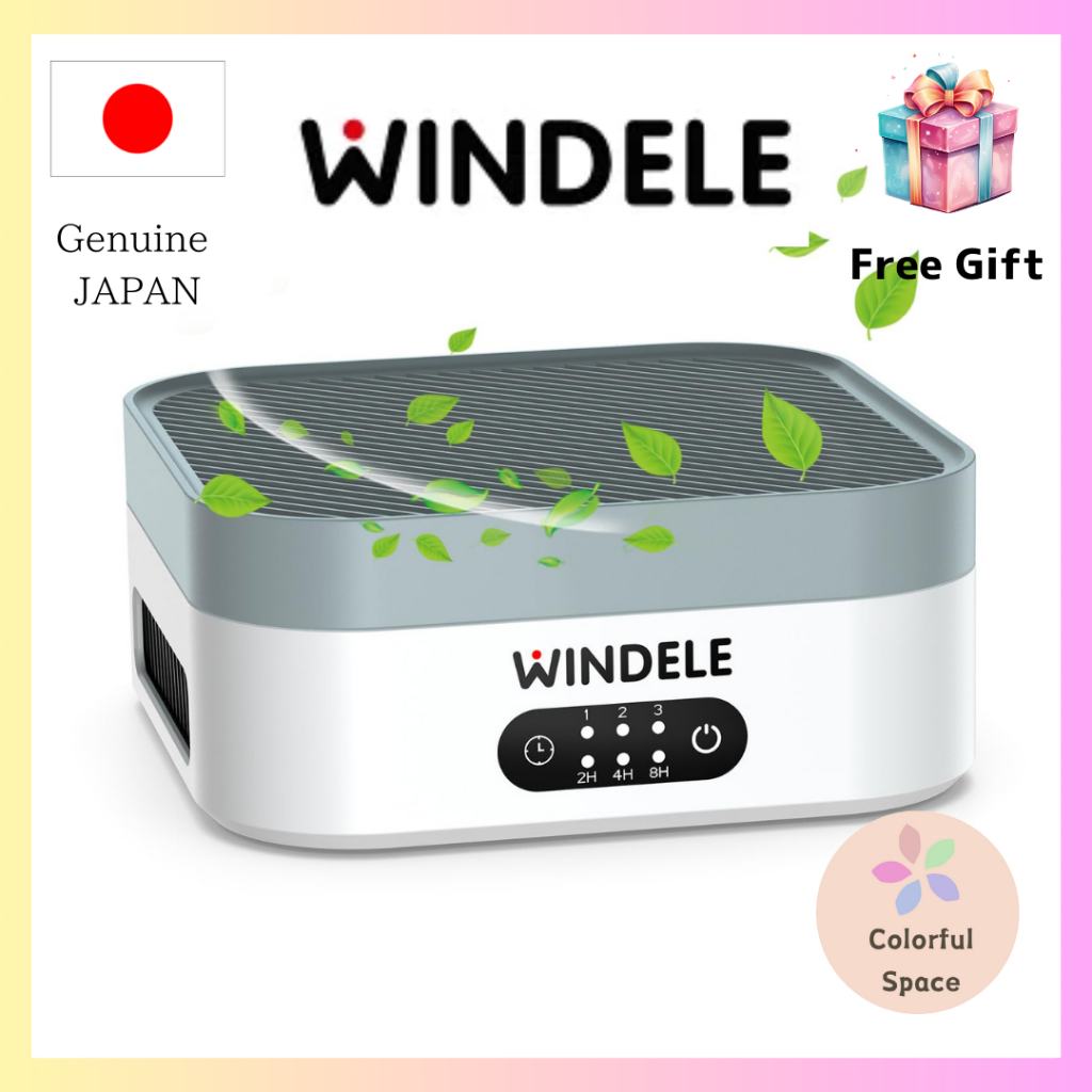 WINDELE Air purifier Compact 10 tatami 3-layer filtration Quiet sound saving Energy saving Car Air purifier Lightweight Deodoriser Dust collector Pet USB Dust PM2.5 Tobacco sterilisation Mould Allergy Pollen control MB-032 [direct from Japan]