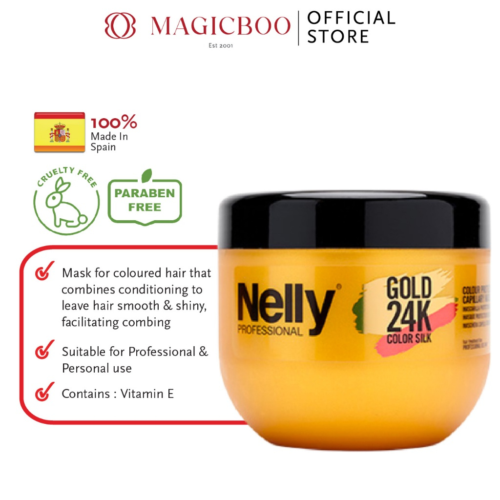 Magicboo Nelly Professional Gold 24K Color Protect Hair Mask 500ml