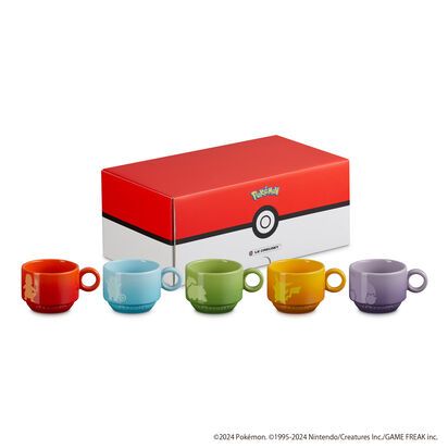 Direct from Japan LE CREUSET Pokemon Stacking Mug (Pack of 5) Multi color Set New