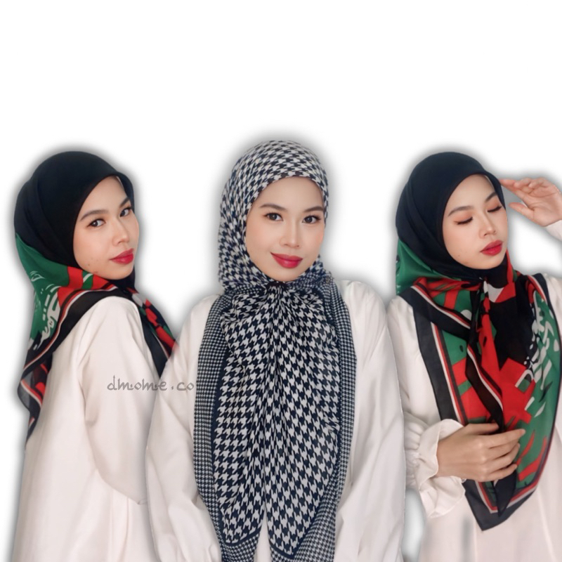 tudung bawal palestine solidariti ready stock bidang45 cotton chiffon square scarf