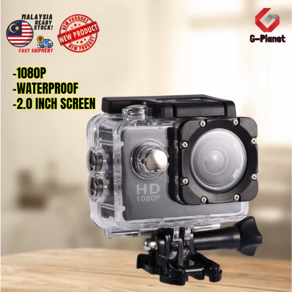 1080P Full HD Camera A7 Sports Camera with Waterproof Case, Up to 30 meters Underwater Photography