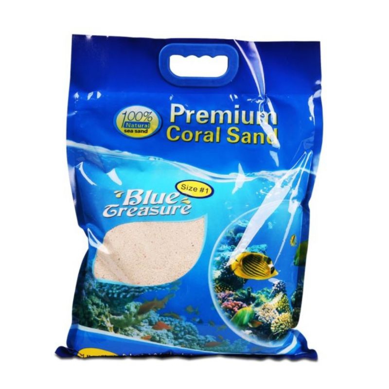 Blue Treasure Premium Coral Sand For Marine Fish 1kg(Repack)