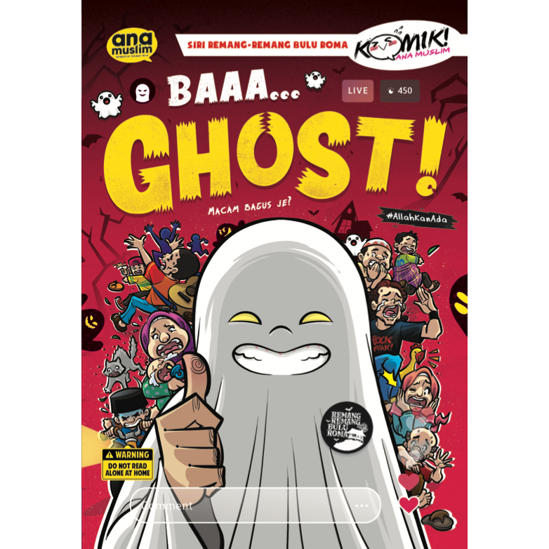 BAAA... GHOST! MACAM BAGUS JE? ~ KOMIK ANA MUSLIM | COMIC | KANAK-KANAK | CHILDREN | ISLAMIC BOOK