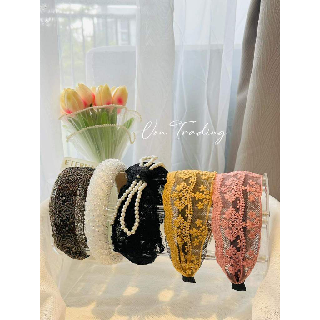 Korea Elegant High Quality Lace Hairbands (Ready Stock) 韩国优雅高品质蕾丝发箍（现货）