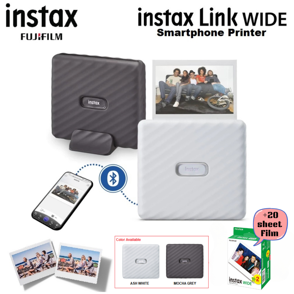 (Ready Stock) - Fujifilm Instax Link Wide Smartphone Printer -The first ever Wide format Smartphone printer