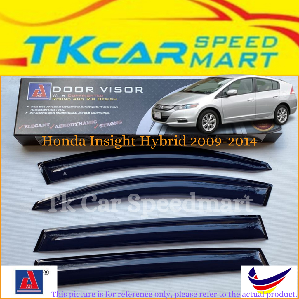 HONDA INSIGHT HYBRID 2009-2014 2 ND GEN ( AG ) 4 DOOR 10 CM WIDTH ARYCLIC MALAYSIA PRODUCT DOOR VISOR