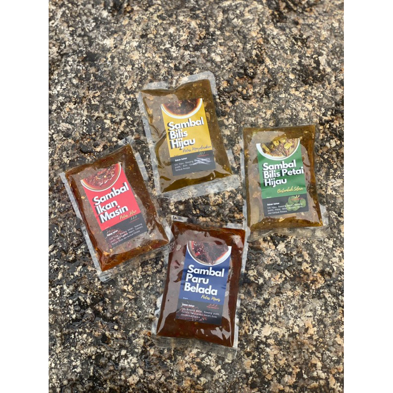 Sambal Ready To Eat Sambal Travel Pack 55g Sesuai bawa Umrah,Student Asrama,Camping,Travel