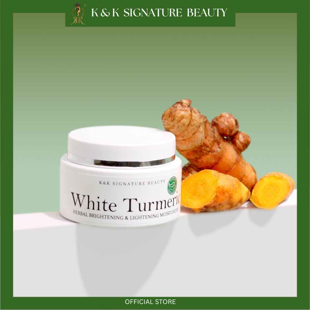 [HQ] K&K WHITE TURMERIC HERBAL FACIAL MOISTURISER-ANTI JERAWAT-JERAGAT-SKIN PIGMENTATION-GLOWING SKIN