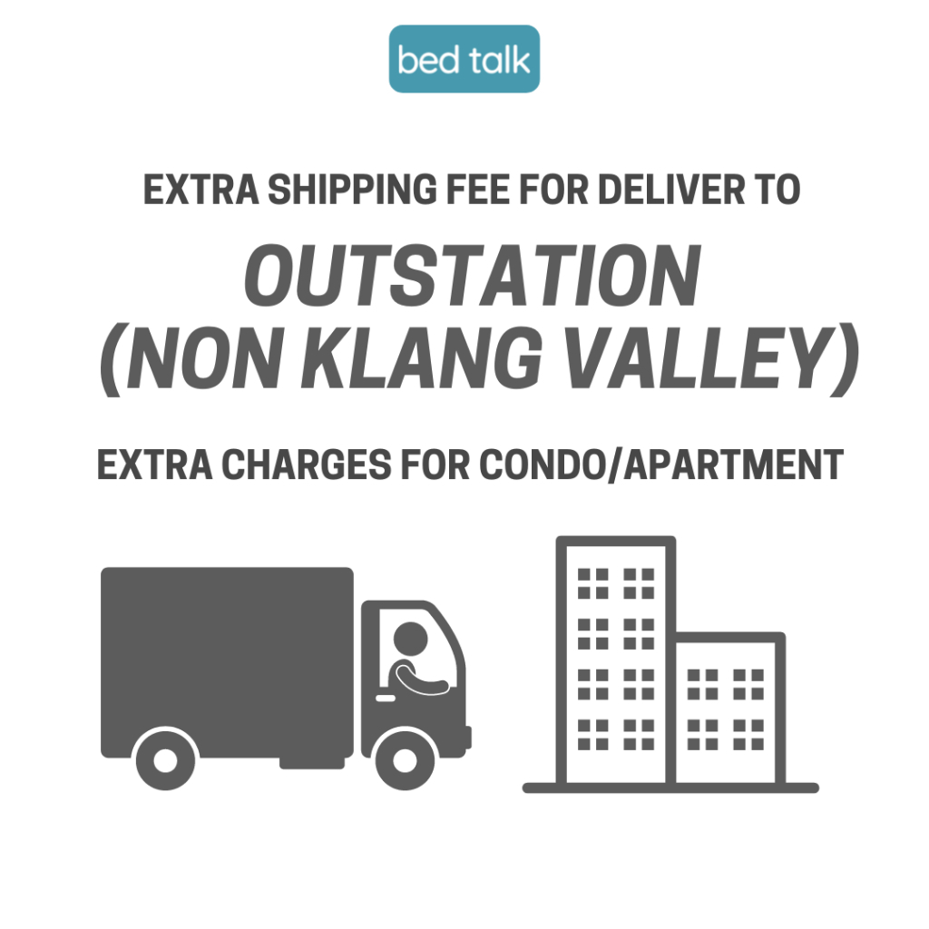 Bedtalk Bedframe, Mattress, Pillow, Bolster, Condo Outstation add on