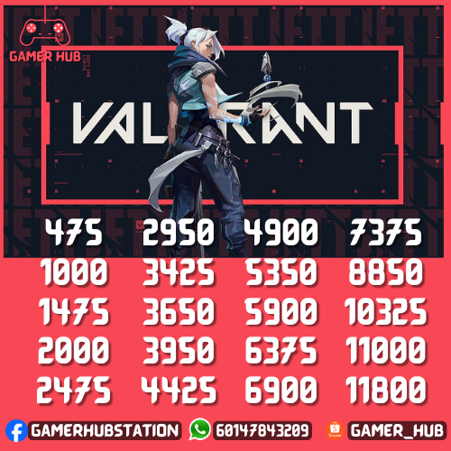 VALORANT PC GAME POINT FAST DELIVERY (NO NEED LOGIN / PASSWORD)(MY/HK REGION) BIG