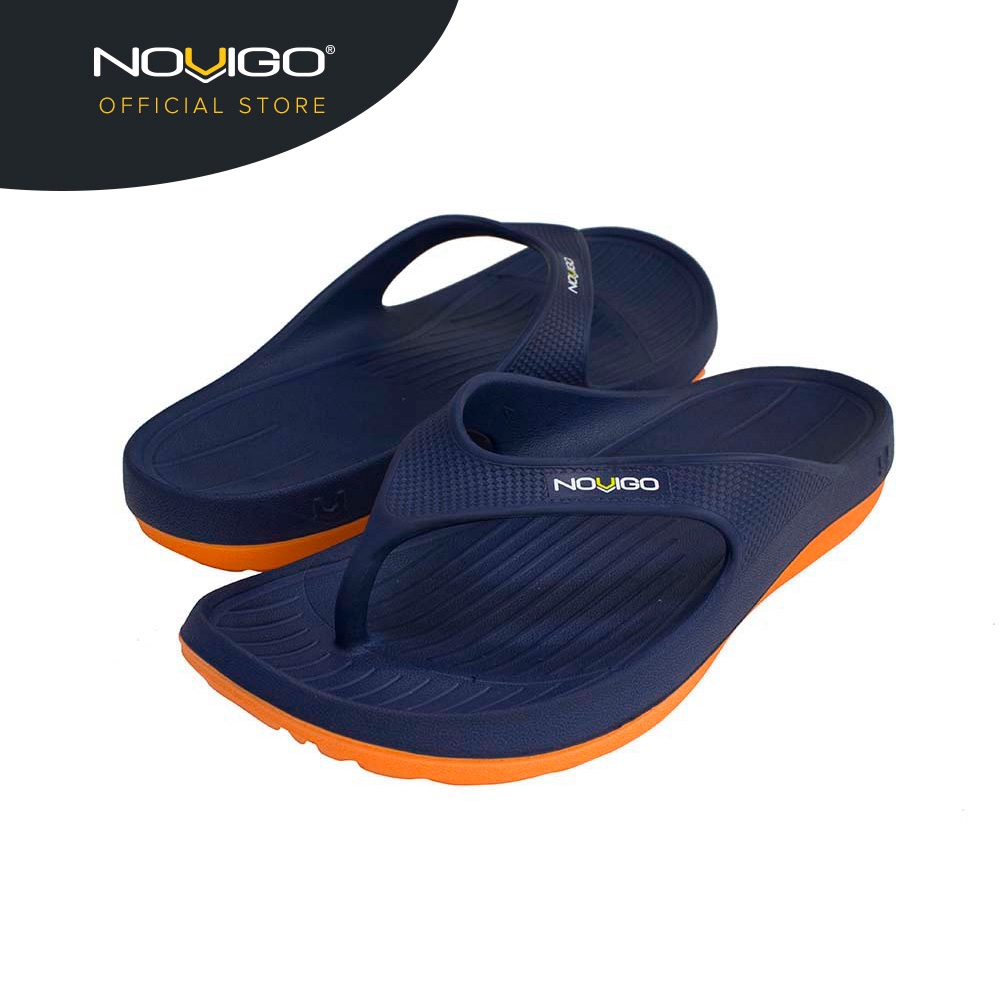 Novigo® Ibiza Dual Density Unisex Eva Sandal (Denim Blue/Salamander Orange)