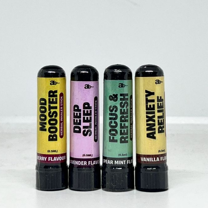 HERBAL INHALER AROMATHERAPHY AB HEALTHCARE ORI (STRESS & ANXIETY RELIEF, DEEP SLEEP, FOCUS AND FEFRESH, MOOD BOOSTER)