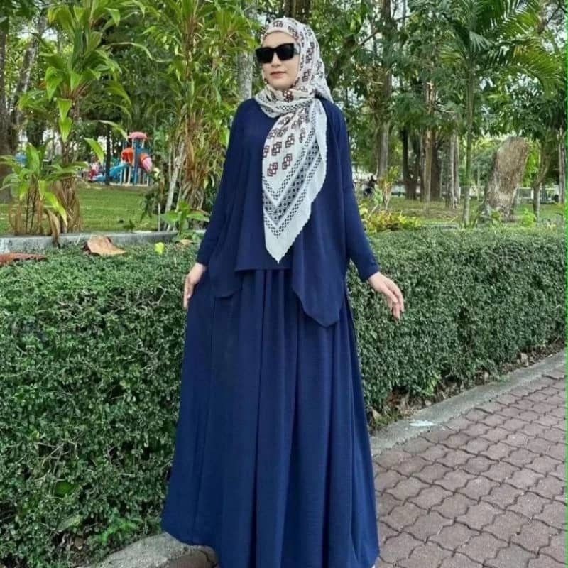 (FREE SIZE) SET SKIRT BLOUSE BAJU SOFEA MUSLIMAH FASHION CEY IRONLES MURAH READY STOCK
