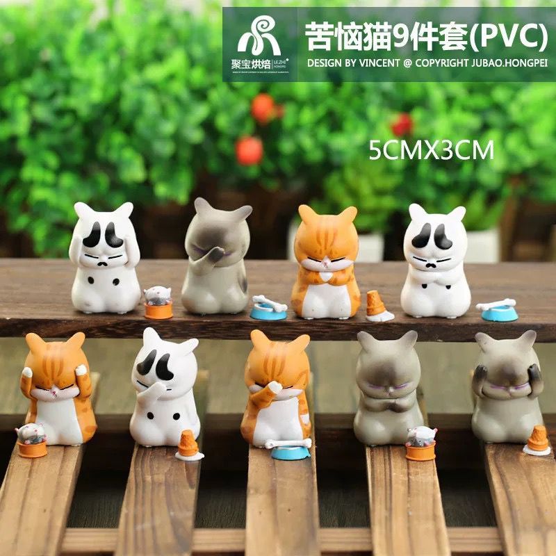 ✨READY STOCK✨ Funny Angry Cat Unhappy figure 生气猫手办 【不爽】