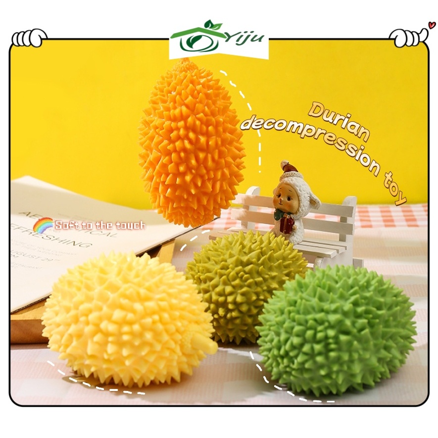 【 Spot 】 Durian Soft Fun Stress Relief Virus Soft anti-stress ball stress relief toys children adult fidget squeeze