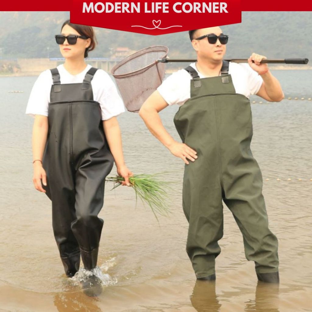 Kasut Sawah/Bendang Tinggi 128cm/Fishing Pants Farming boots/High Boots with RainCloth