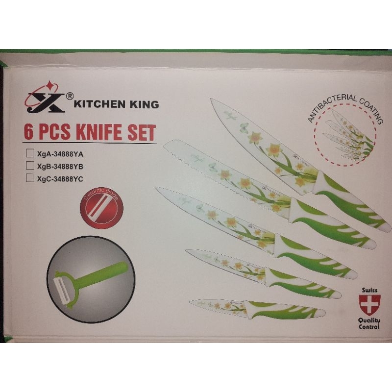 Kitchen King Professional Knife Set 6 Pcs (Swiss Quality) - Limited Edition