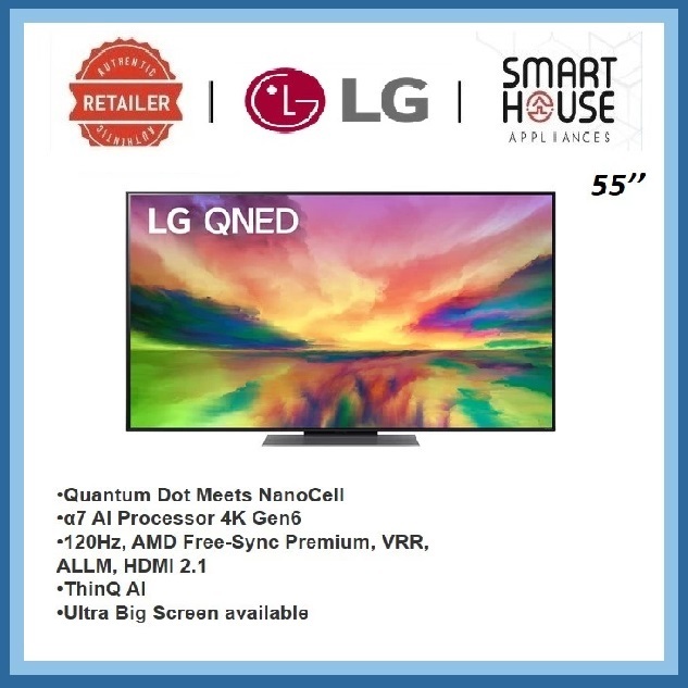 FREE SHIPPING !! LG QNED TV QNED81 55 inch 4K Smart TV Quantum Dot NanoCell 55QNED81SRA